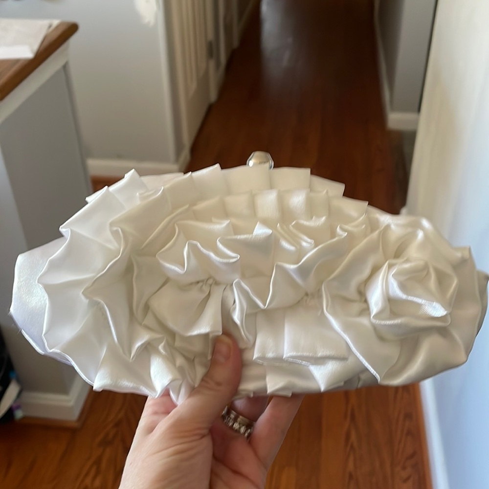 White small handbag